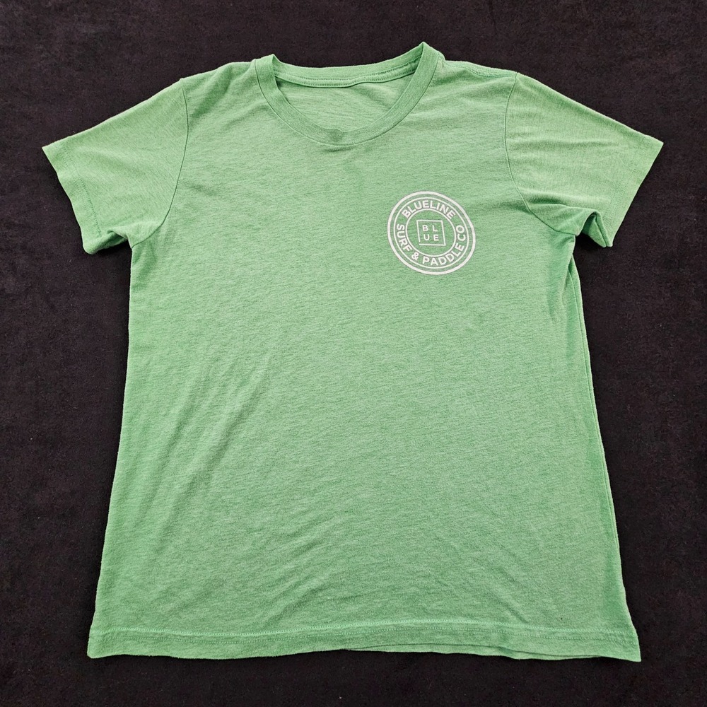 Blueline Surf & Paddle Jupiter FL Green Short Sleeve T-Shirt Youth S